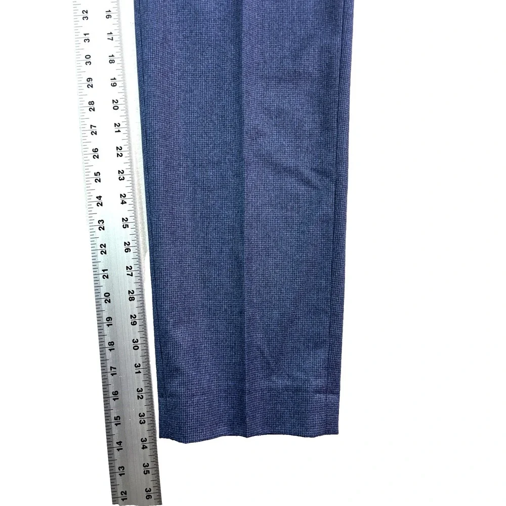 Banana Republic‎ 38x34 Blue Plaid Vitale Barberis Canonico Flannel Wool Pants